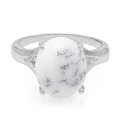 Bague en argent et Agate dendritique