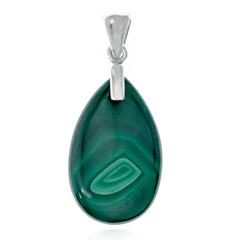 Pendentif en argent et Malachite