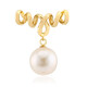 Pendentif en argent et Perle blanche de culture d'eau douce (MONOSONO COLLECTION)