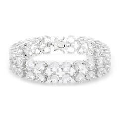 Bracelet en argent et Béryl de l'Himalaya