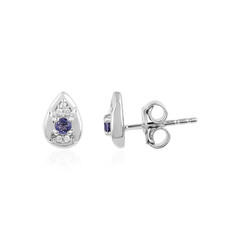 Boucles d'oreilles en argent et Iolite