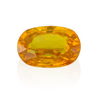  Saphir jaune de Ceylan (gemme et boîte de collection)