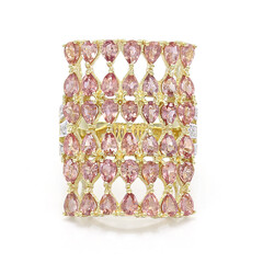 Bague en or et Saphir Padparadscha non chauffé (AMAYANI)