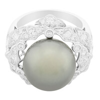 Bague en or et Perle de culture de Tahiti (TPC)