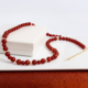 Collier en argent et Onyx rouge