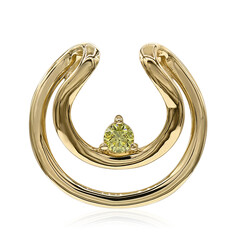 Pendentif en or et Diamant VS1 jaune