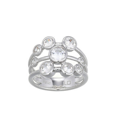 Bague en argent et Zircon (Adela Silber)