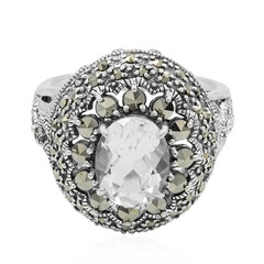 Bague en argent et Topaze blanche