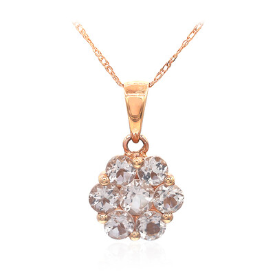 Collier en or et Morganite AAA