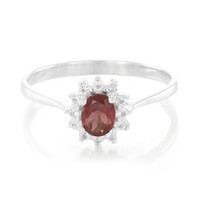Bague en argent et Grenat de Malaya