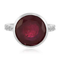 Bague en argent et Rubis de Madagascar
