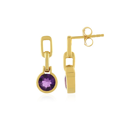 Boucles d'oreilles en argent et Améthyste