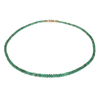 Collier en or et Emeraude de Zambie