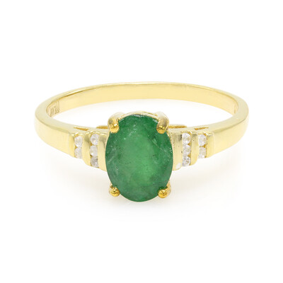 Bague en argent et Emeraude de Bahia