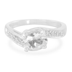 Bague en argent et Pétalite