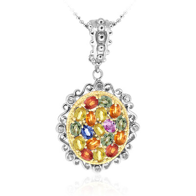 Collier en argent et Saphir (Dallas Prince Designs)