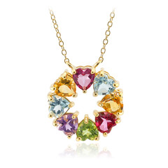 Collier en argent et Topaze bleu ciel