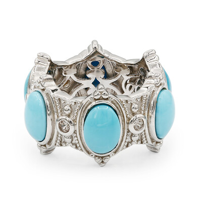 Bague en argent et Turquoise Sleeping Beauty (Dallas Prince Designs)