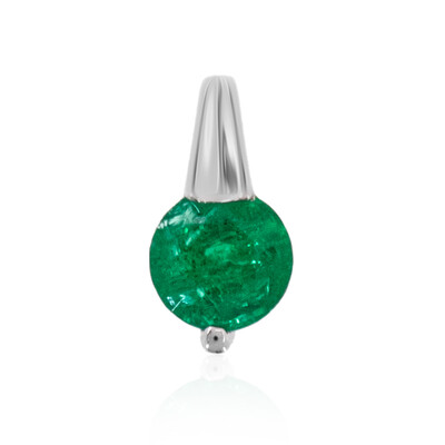 Pendentif en platine et Emeraude de Colombie