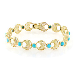 Bracelet en or et Turquoise Sleeping Beauty (Ornaments by de Melo)