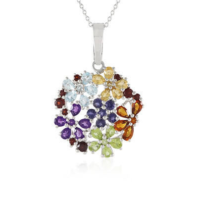 Collier en argent et Améthyste de Zambie