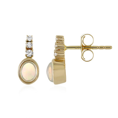 Boucles d'oreilles en or et Opale Welo