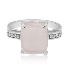 Bague en argent et Quartz rose
