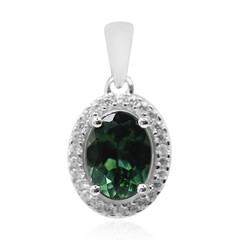 Pendentif en argent et Apatite chromifère