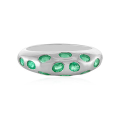 Bague en argent et Emeraude d'Ethiopie (SAELOCANA)