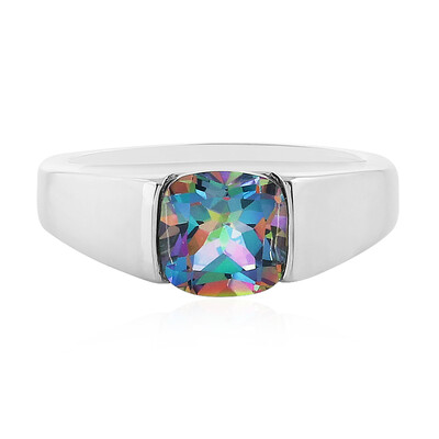 Bague en argent et Topaze rosée du matin