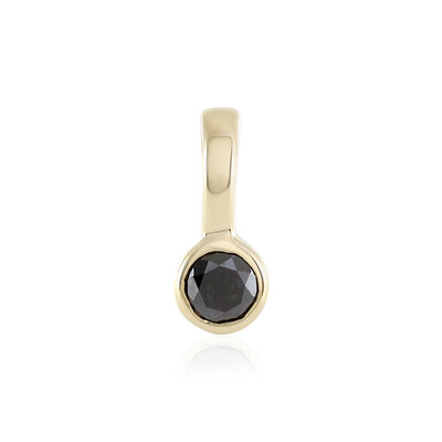 Pendentif en or et Diamant noir