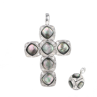 Pendentif en argent et Nacre