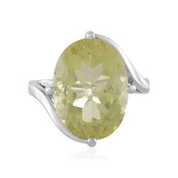 Bague en argent et Quartz citron