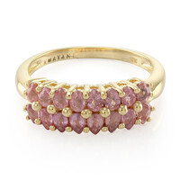 Bague en or et Saphir Padparadscha non chauffé (AMAYANI)