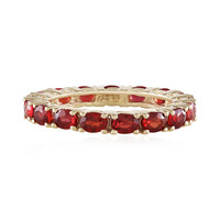 Bague en or et Rubis de Tanzanie