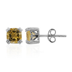 Boucles d'oreilles en argent et Citrine