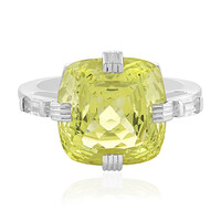 Bague en argent et Citrine jaune canari (PHANTASIA)