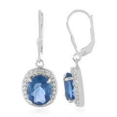 Boucles d'oreilles en argent et Fluorite à couleur changeante