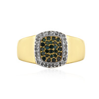Bague en argent et Diamant bleu I3