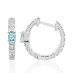Boucles d'oreilles en argent et Zircon de Ratanakiri