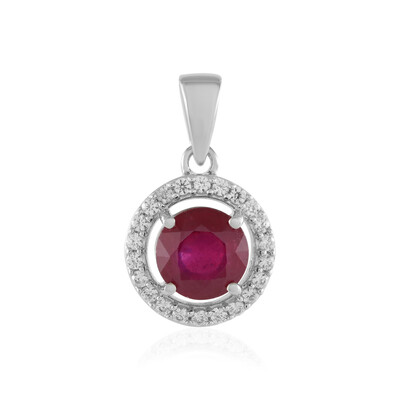Pendentif en argent et Rubis de Madagascar