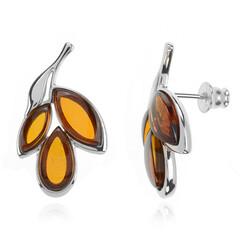Boucles d'oreilles en argent et Ambre baltique