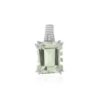 Pendentif en argent et Améthyste verte