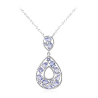 Collier en argent et Tanzanite