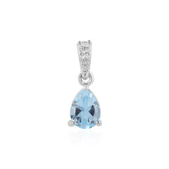 Pendentif en argent et Topaze bleu ciel