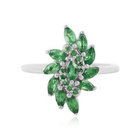 Bague en argent et Grenat Tsavorite