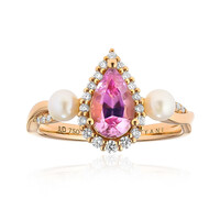 Bague en or et Diaspora rose (AMAYANI)