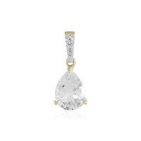 Pendentif en or et Topaze blanche
