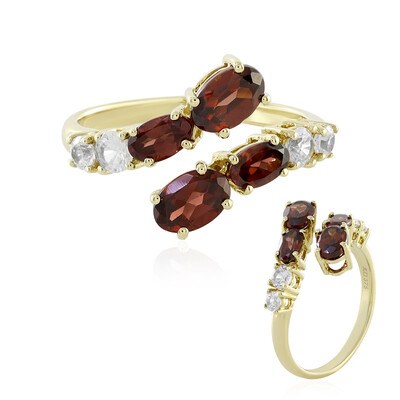 Bague en or et Zircon rouge (KM by Juwelo)
