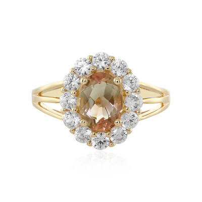 Bague en or et Pierre du Soleil de l’Orégon